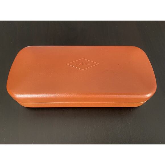 FOSSIL Tan Clamshell Sunglasses Hard Case - Picture 1 of 11